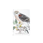 Notebook with a hawk illustration on a white background