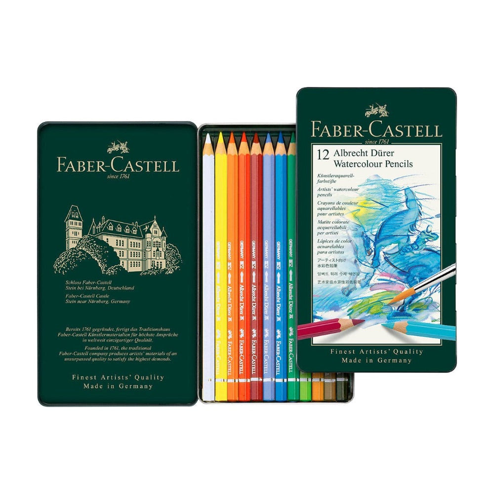 Faber-Castell Albrecht Dürer w/c, Coloured Tin Of 12 Pencils