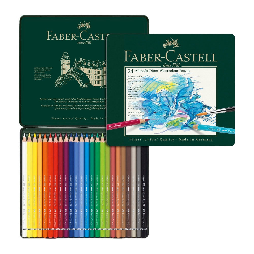 Faber-Castell Albrecht Dürer w/c,Coloured Tin Of 24 Pencils