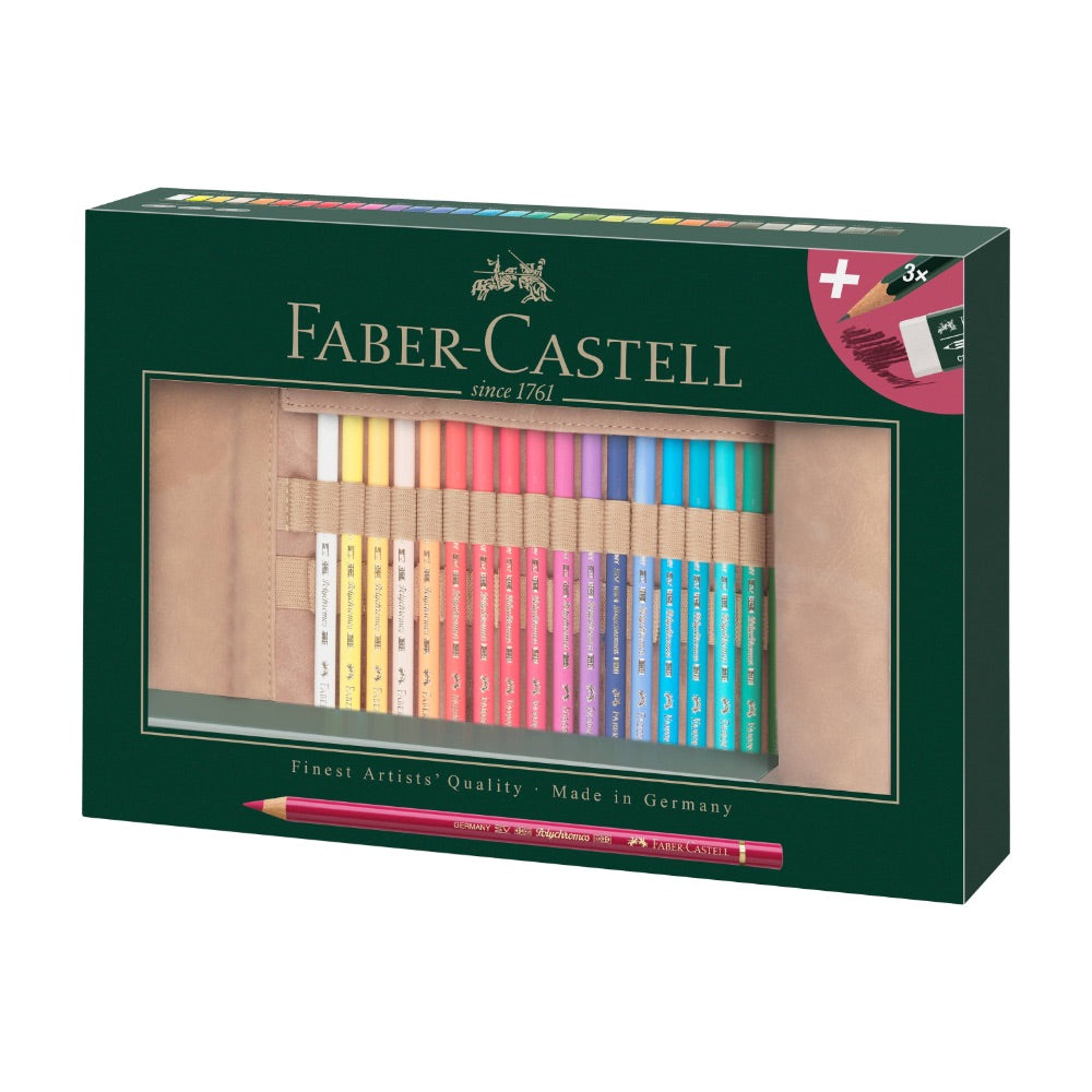 Faber-Castell Polychromos, Multicoloured, Pencil Roll Of 34