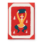 Festive Dancer Card Pack of 5