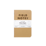 Field Notes Notebook Original Kraft 3 Pack Plain