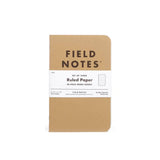 Field Notes Notebook Original Kraft 3 Pack Ruled