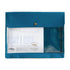 A teal blue file folder with a clear window on the front showing a white insert card. The folder has a snap-button closure and the brand name 'nähe' is visible on the insert.