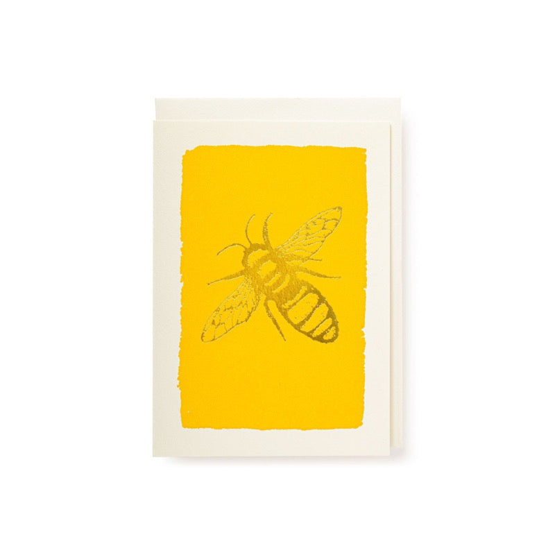 Gold Bee Notecard