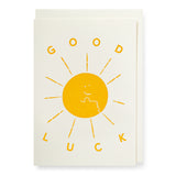 Good Luck Sun Greeting Card