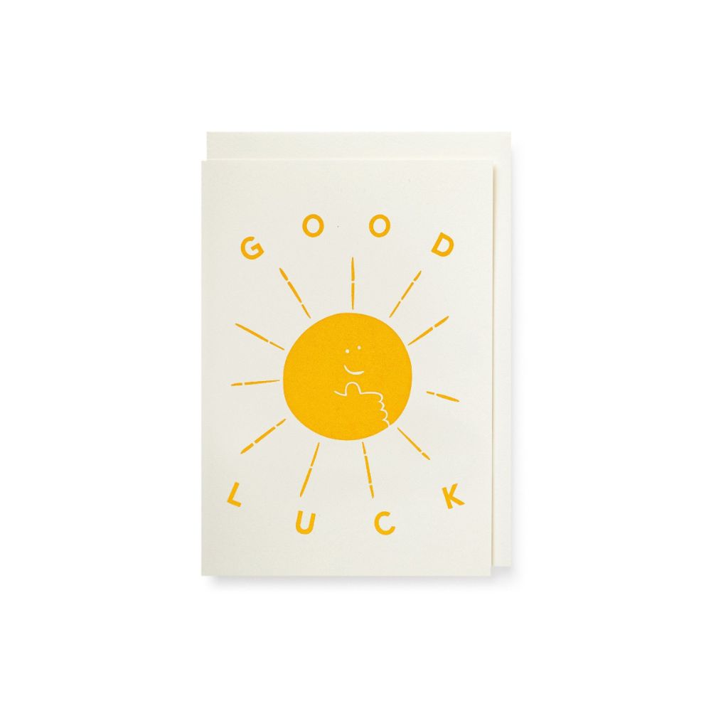 Good Luck Sun Greeting Card