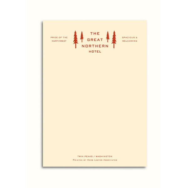 Great Northern Hotel Twin Peaks Notepad