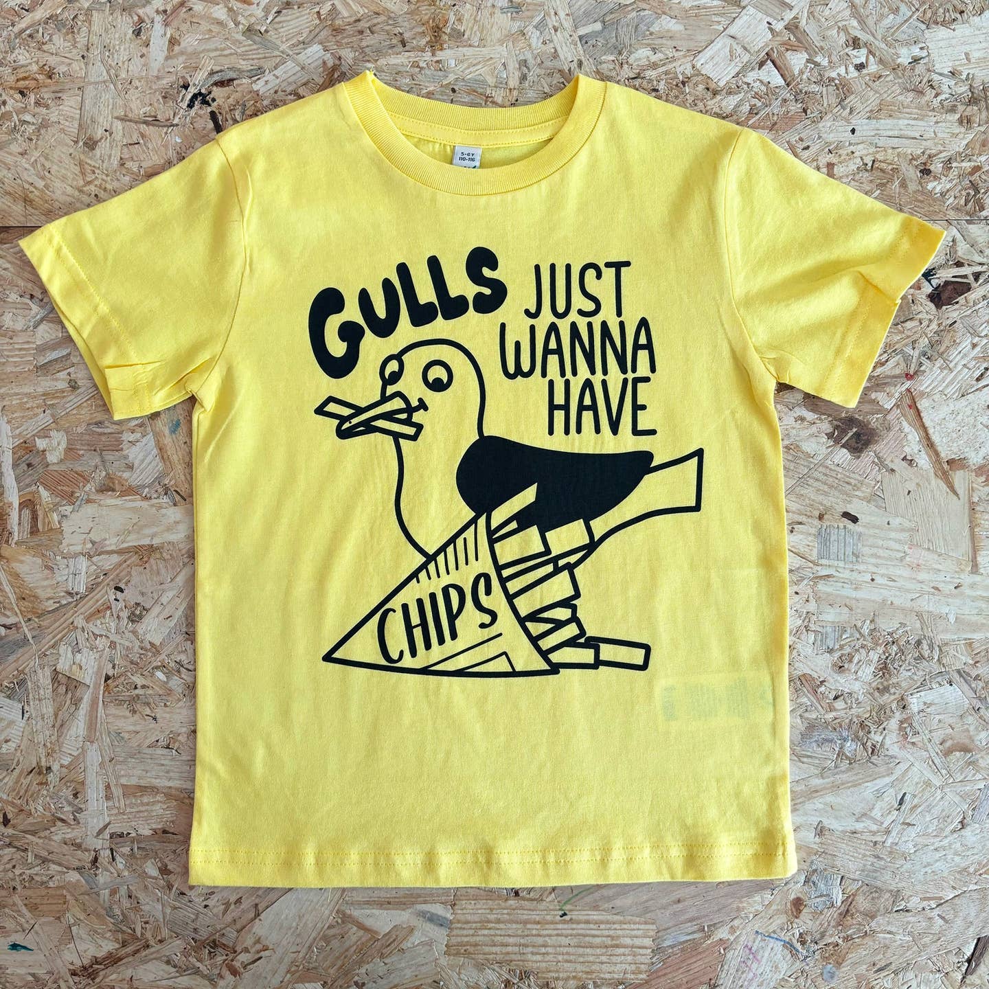 Gulls Just Wanna Have Chips Kids T-Shirt