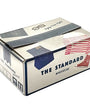 Box from 'The Standard Wardrobe' with clothing images on a white background