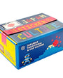 Box of Japanese stickers with colorful design on a white background