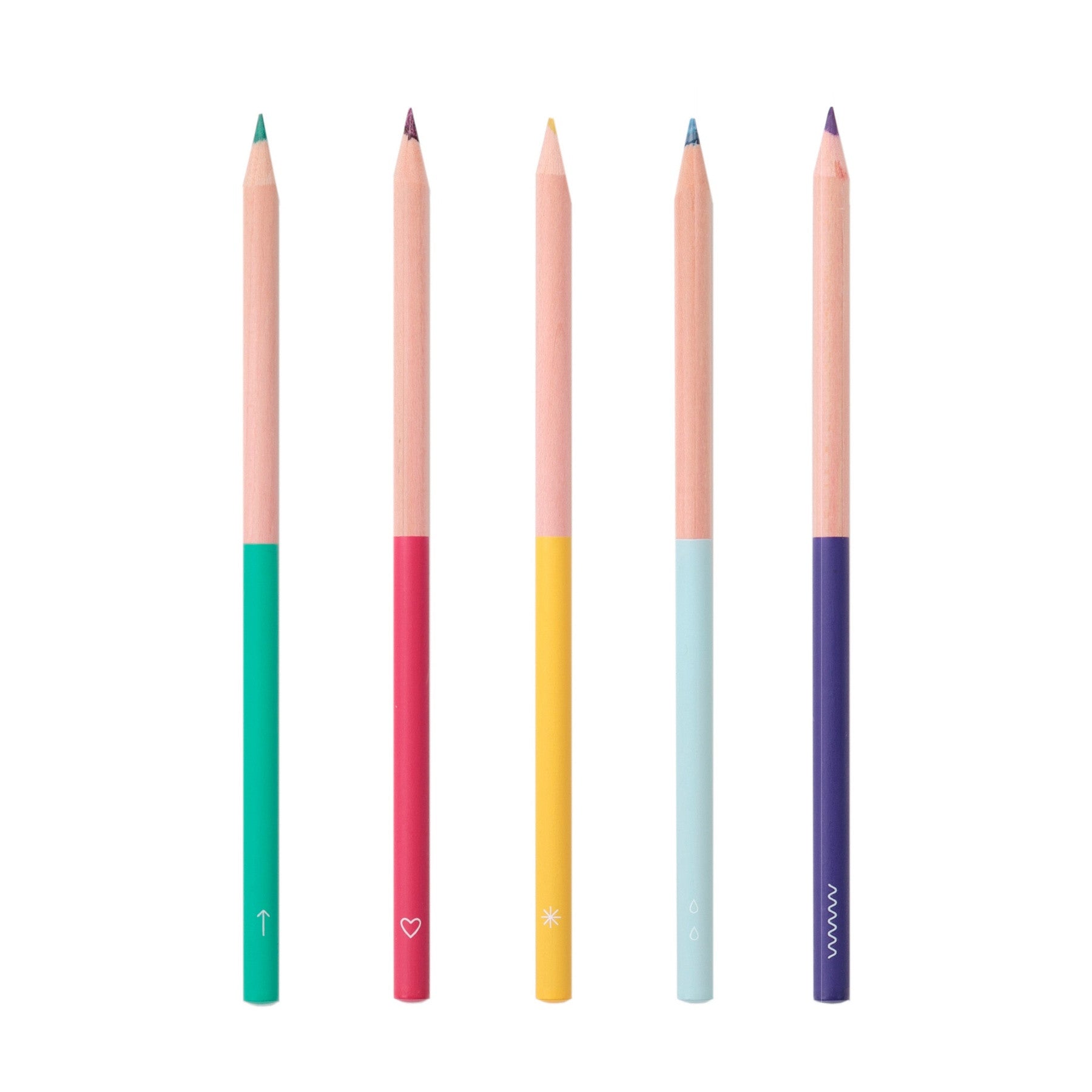 Half-Dipped Coloured Pencil