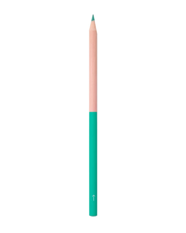 Half-Dipped Coloured Pencil