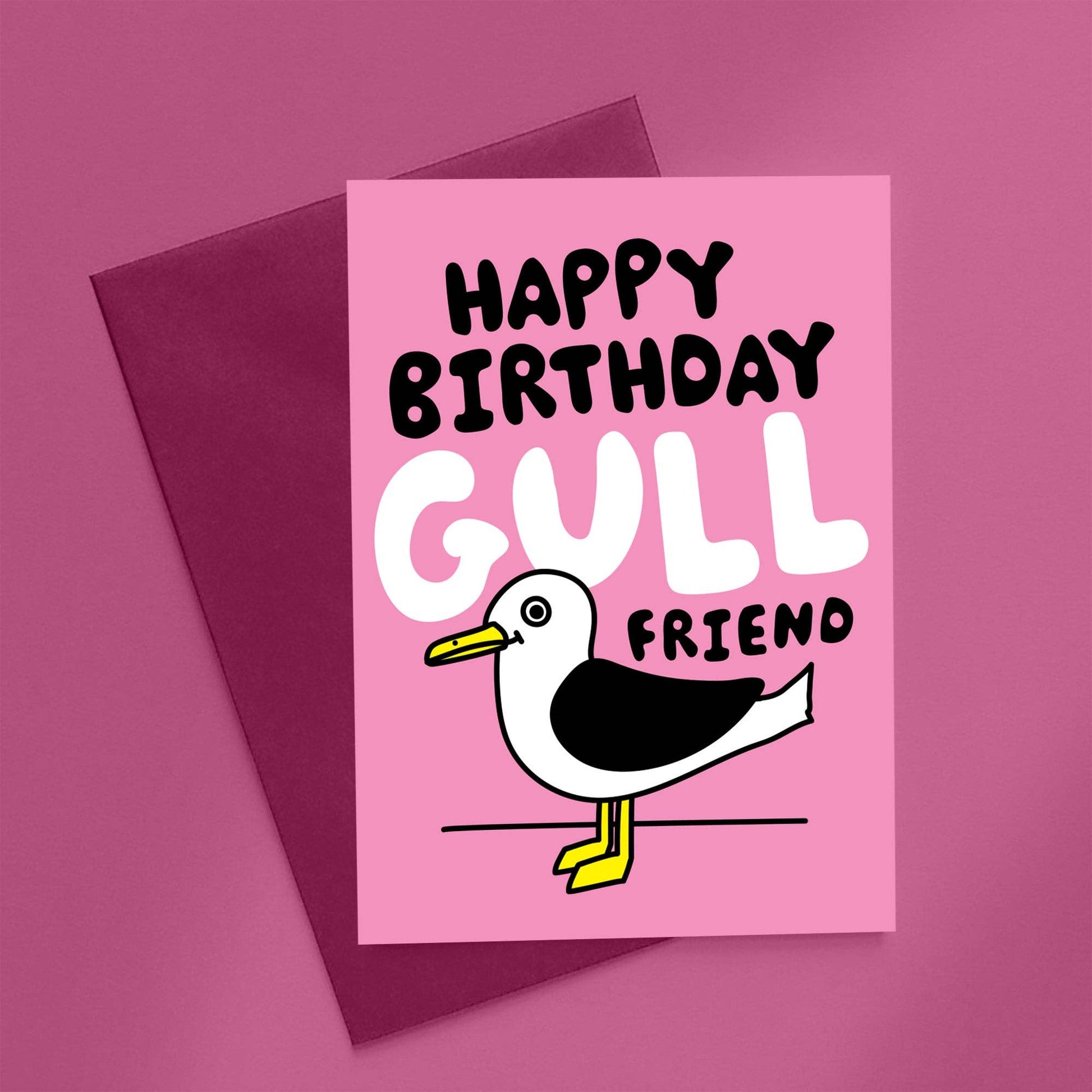 Happy Birthday Gull Friend Card