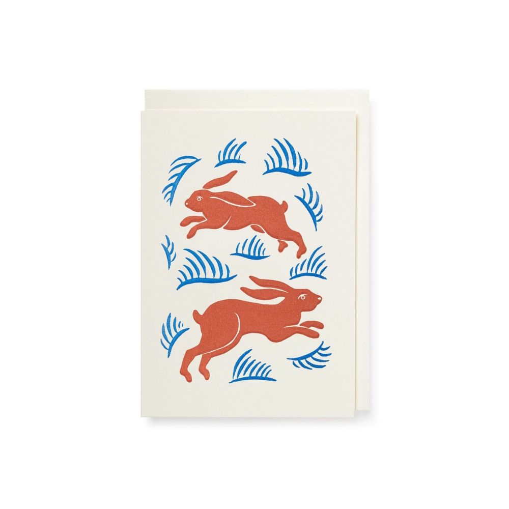 Hares Greeting Card