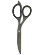 Black scissors on a white background