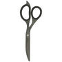 Black scissors on a white background