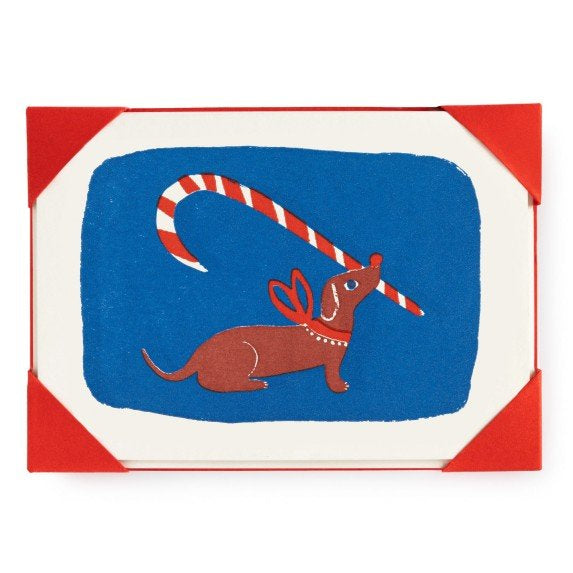 Sausage Dog Christmas Card Pack of 5 (A6)
