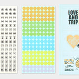 TRAVELER'S Notebook Customised Sticker Set for LOVE AND TRIP 2025