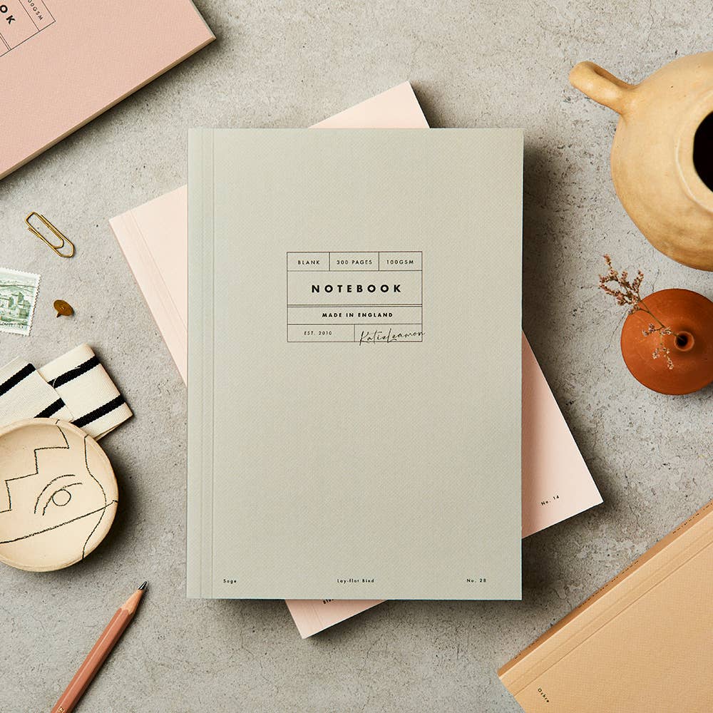 Sage Green notebook by Katie Leamon
