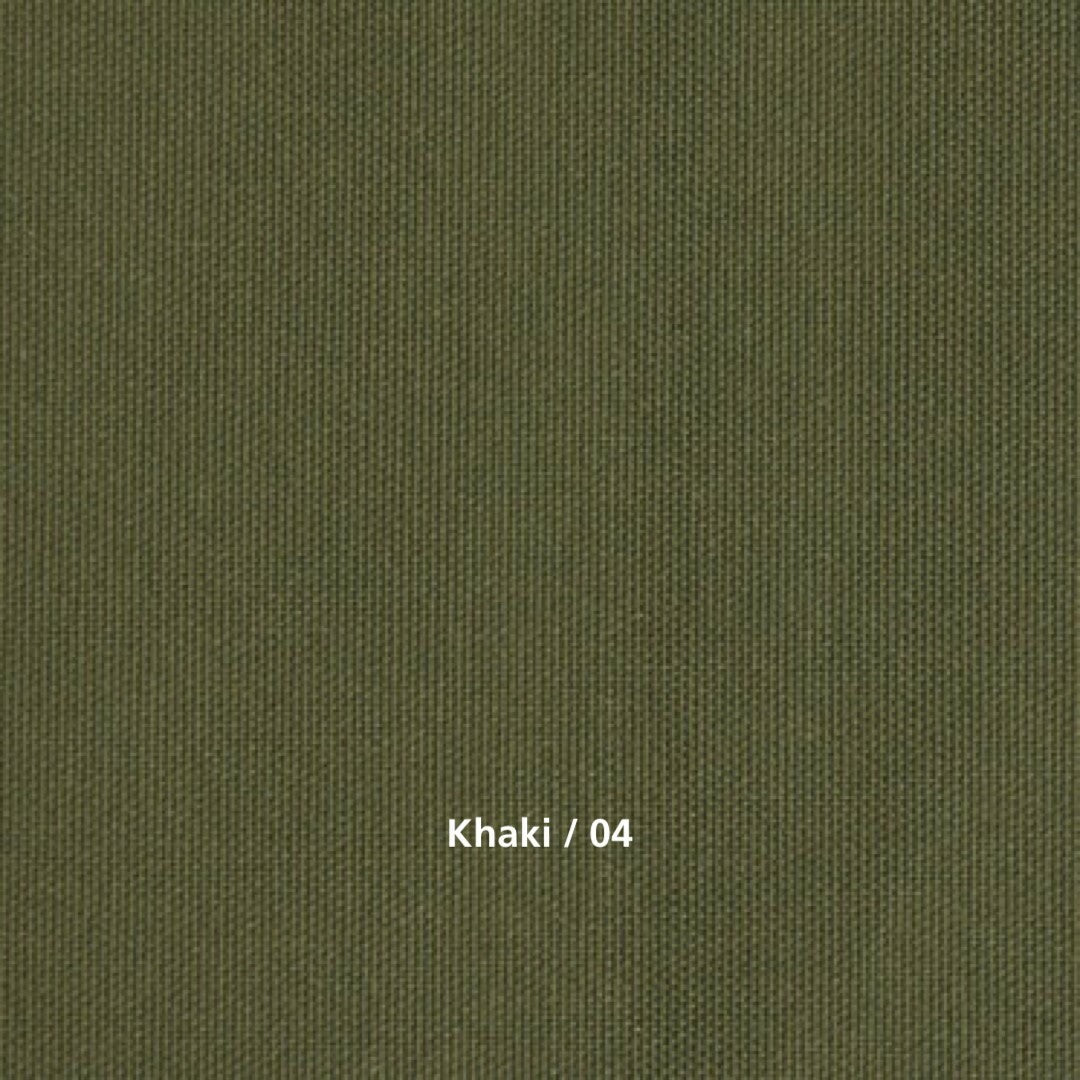 Solid khaki color swatch with 'Khaki / 04' text