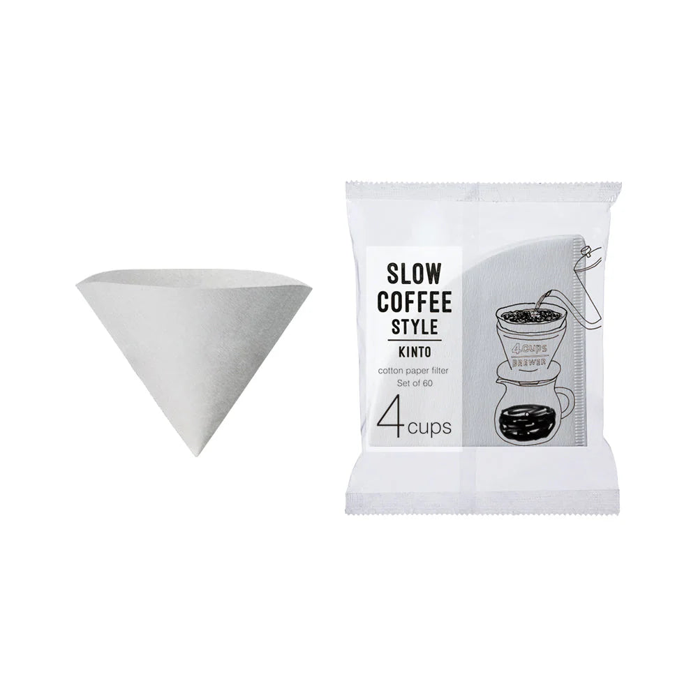 Kinto coffee filter and packaging on a white background