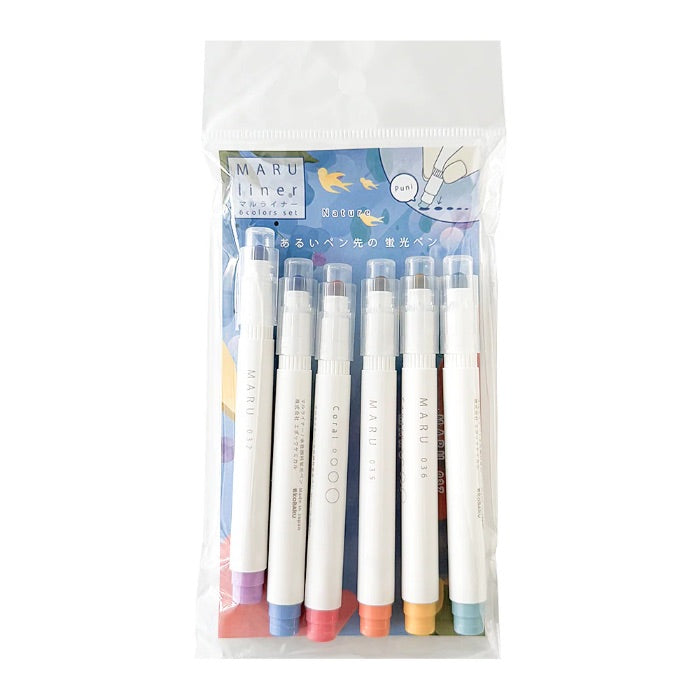 Kobaru Maru Liner Highlighter Dot Pen Sets