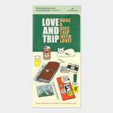 TRAVELER'S Notebook Refill: LOVE AND TRIP Clear Folder 2025