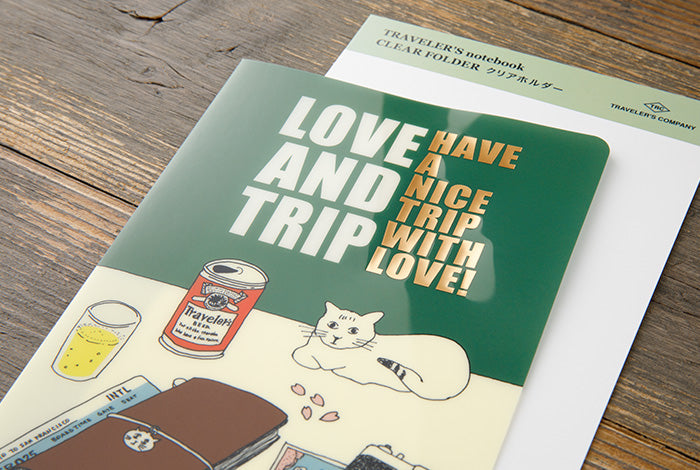 TRAVELER'S Notebook Refill: LOVE AND TRIP Clear Folder 2025