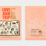 TRAVELER'S Notebook Passport Refill: LOVE AND TRIP Clear Folder 2025