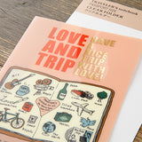 TRAVELER'S Notebook Passport Refill: LOVE AND TRIP Clear Folder 2025