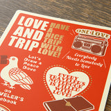 TRAVELER'S Notebook Refill: LOVE AND TRIP Plastic Sheet 2025