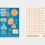 TRAVELER'S Notebook Passport Refill: LOVE AND TRIP Plastic Sheet 2025