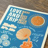 TRAVELER'S Notebook Passport Refill: LOVE AND TRIP Plastic Sheet 2025