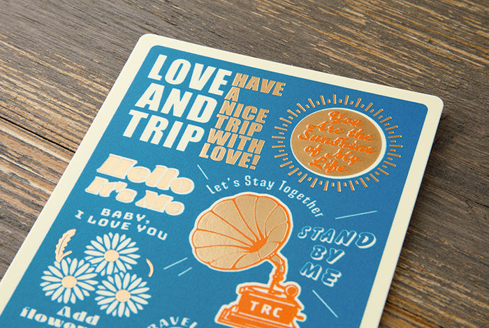 TRAVELER'S Notebook Passport Refill: LOVE AND TRIP Plastic Sheet 2025