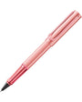 Pink pen on a white background
