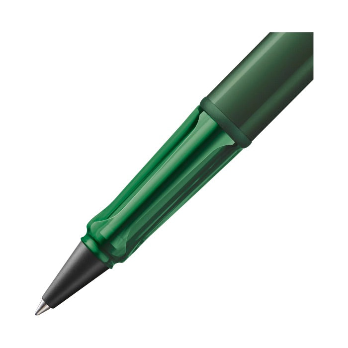 Green pen on a white background