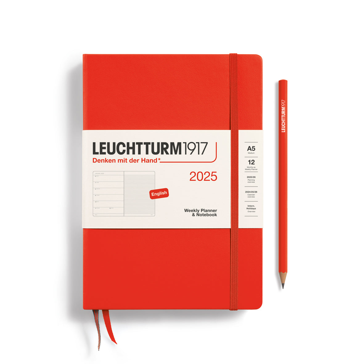 Leuchttrum1917 weekly diary and notebook 2025 Lobster