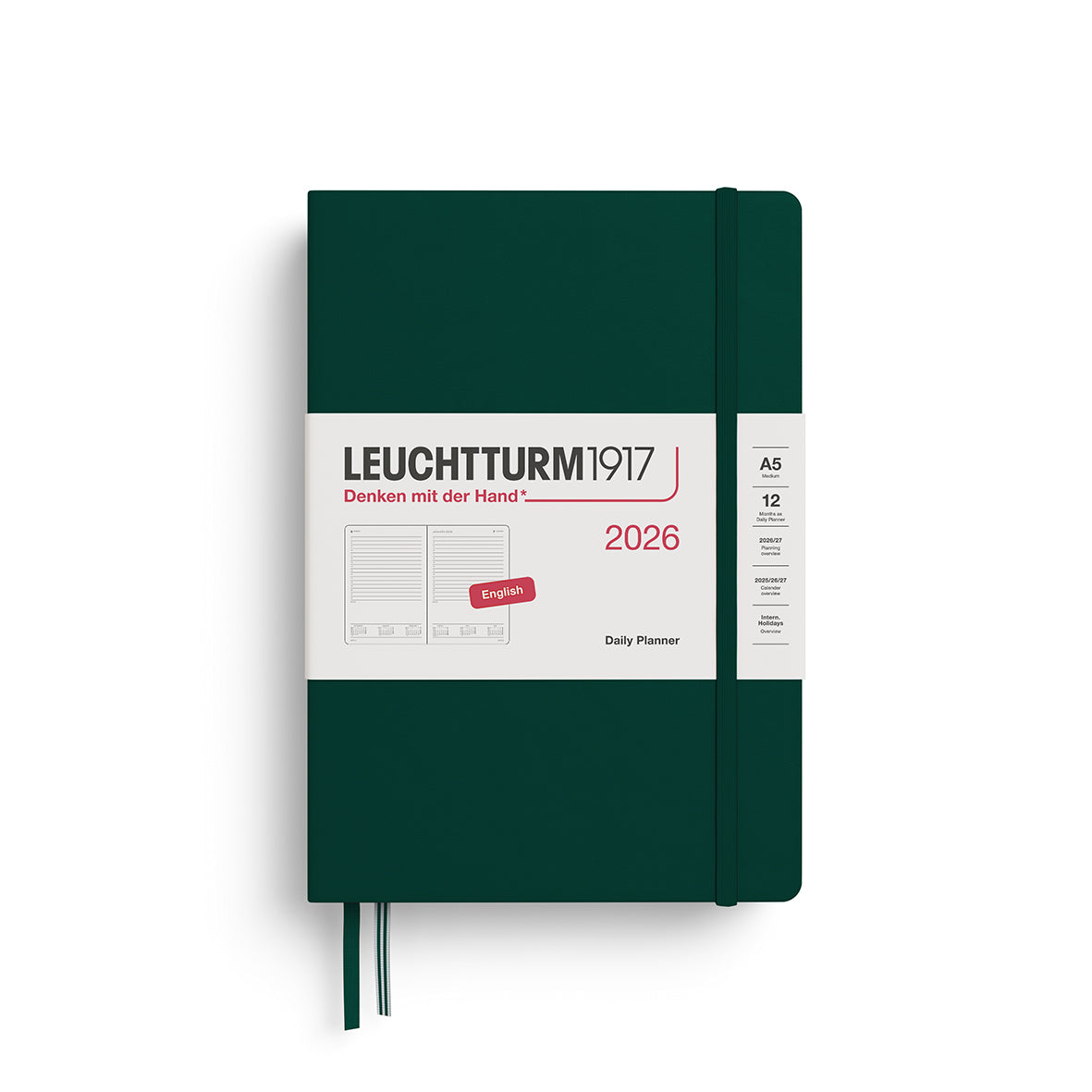 Leuchtturm1917 A5 Daily Diary 2026