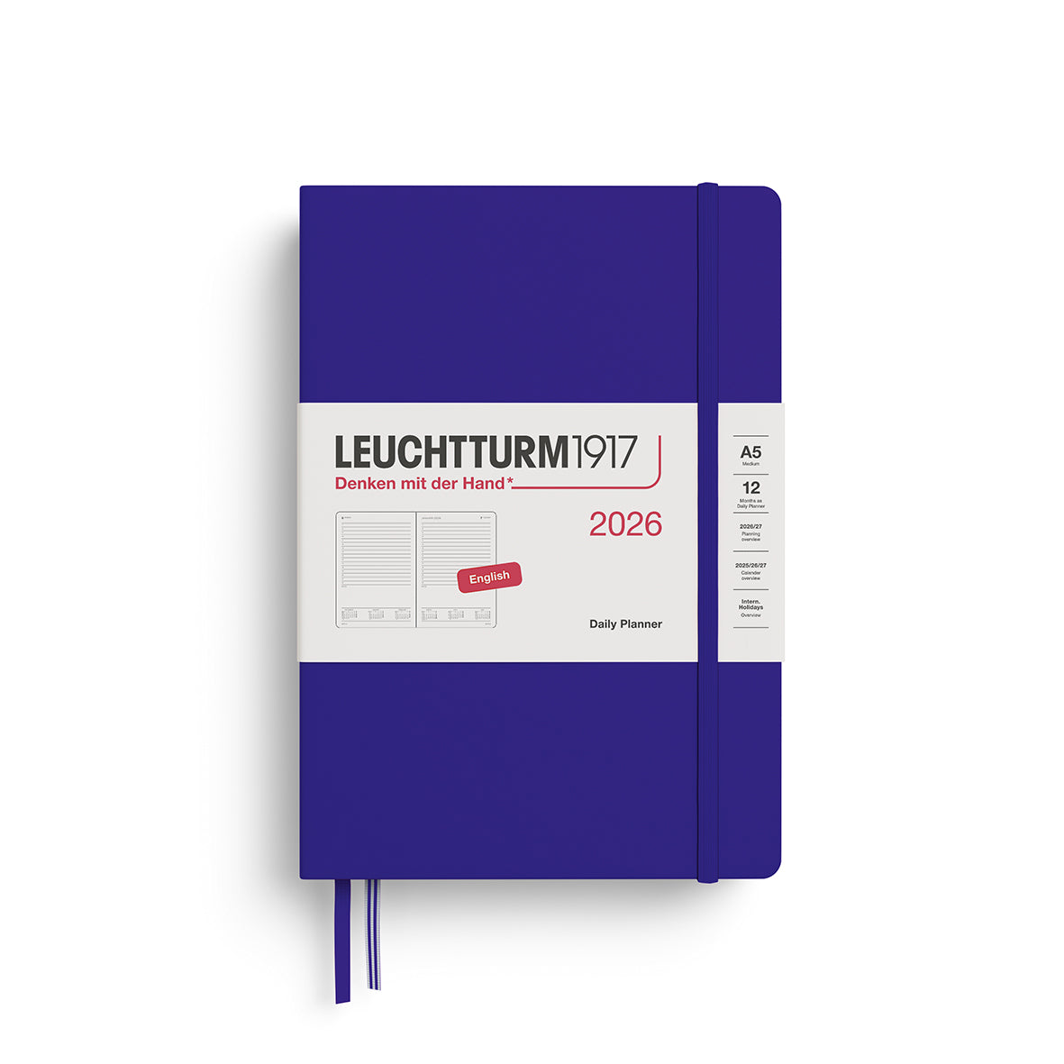 Leuchtturm1917 A5 Daily Diary 2026