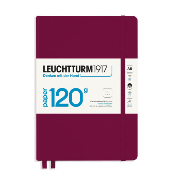 Leuchtturm1917 Medium A5 Hardcover Notebook 120g Port Red
