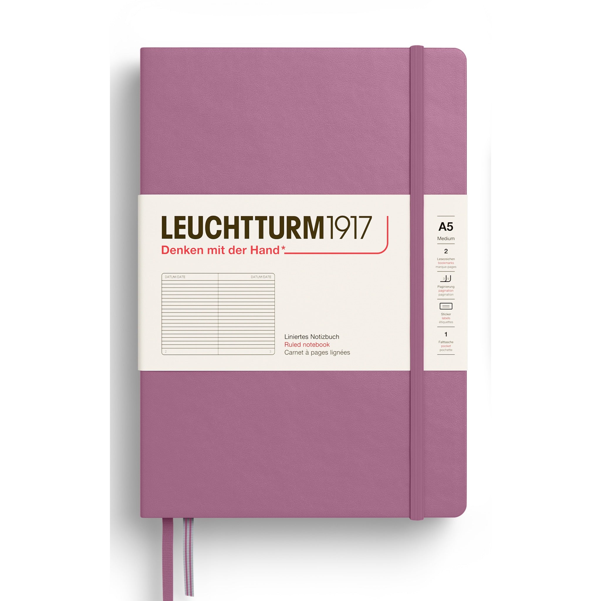 Leuchtturm1917 Medium Hardcover Notebook Dusty Rose