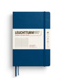Indigo blue notebook with Leuchtturm1917 branding on a white background