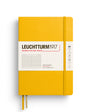Sunflower yellow notebook with Leuchtturm1917 branding on a white background
