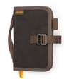 Brown pouch with strap and buckle on a white background, featuring the 'Lochby' brand.