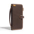 Brown bag with a strap on a white background