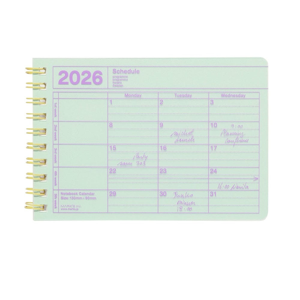 Desk Calendar 2026