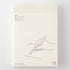 An off-white planner or diary cover with minimalist black line art showing a hand writing '2027'. Small black text appears in the upper left, and 'MD PRODUCT' is printed in the lower right.