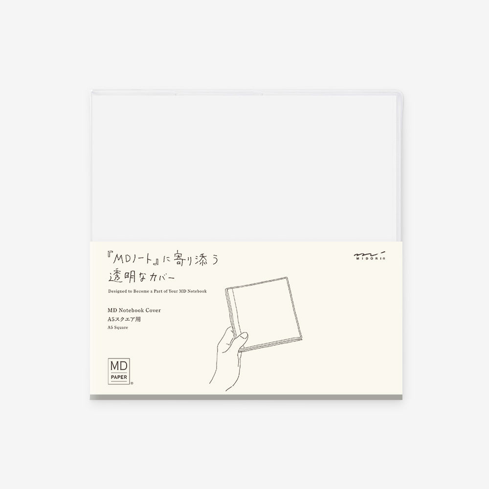 MD Paper Clear Vinyl Notebook Cover A5 Square