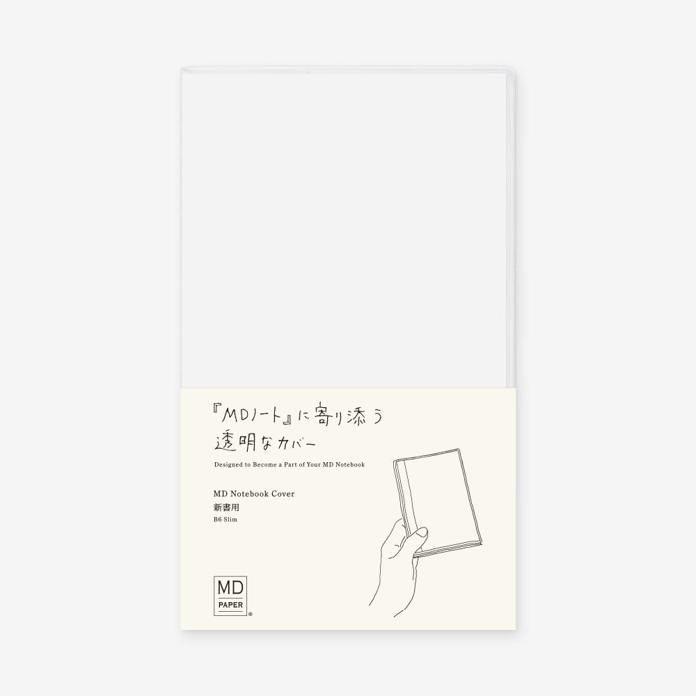 MD Paper Clear Vinyl Notebook Cover B 6 Slim